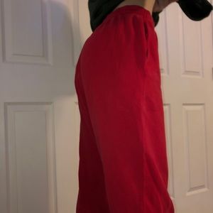 SOLD Red gap athletic sweatpants with tie